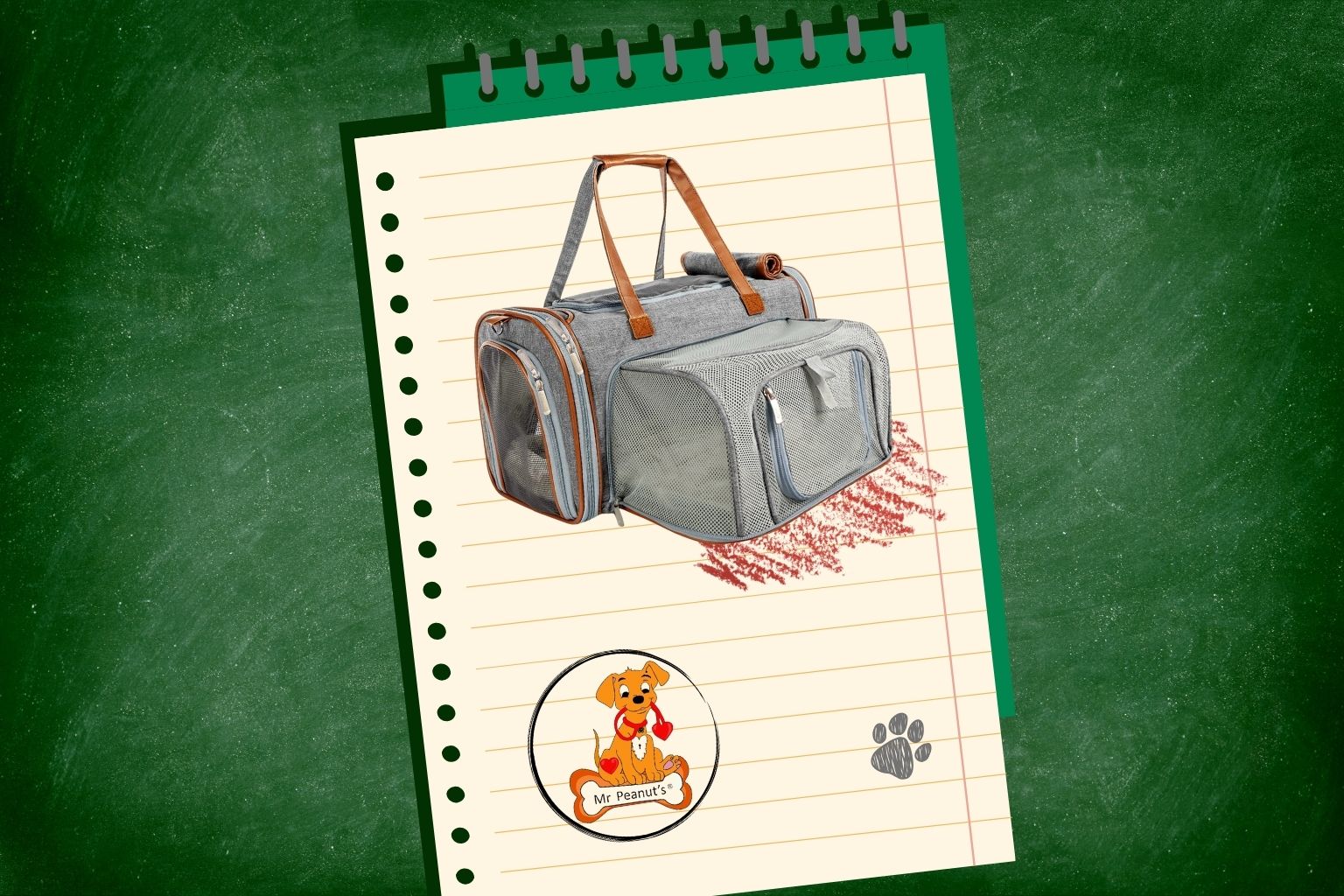 pet carrier from Mr. Peanut