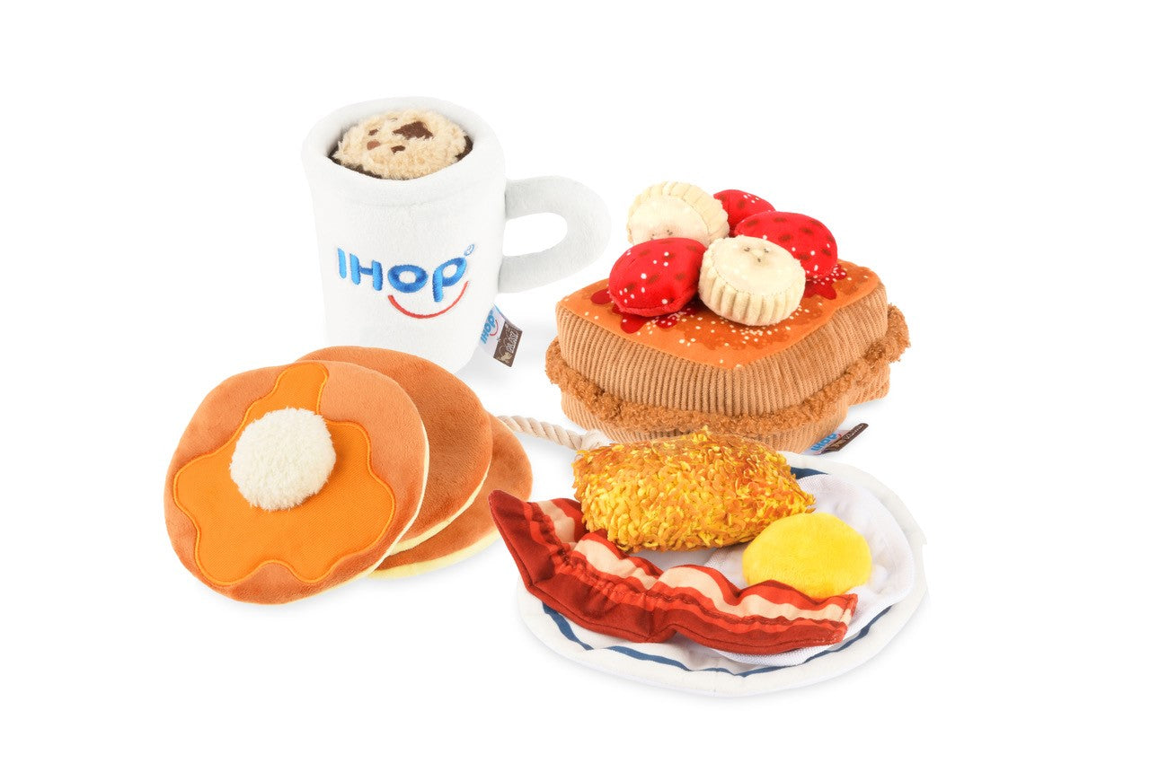 IHOP x P.L.A.Y. Breakfast Sampler Collab - 4 toys shown